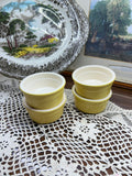 Vintage Cermer stoneware ramekins French baking dishes — SET OF 4