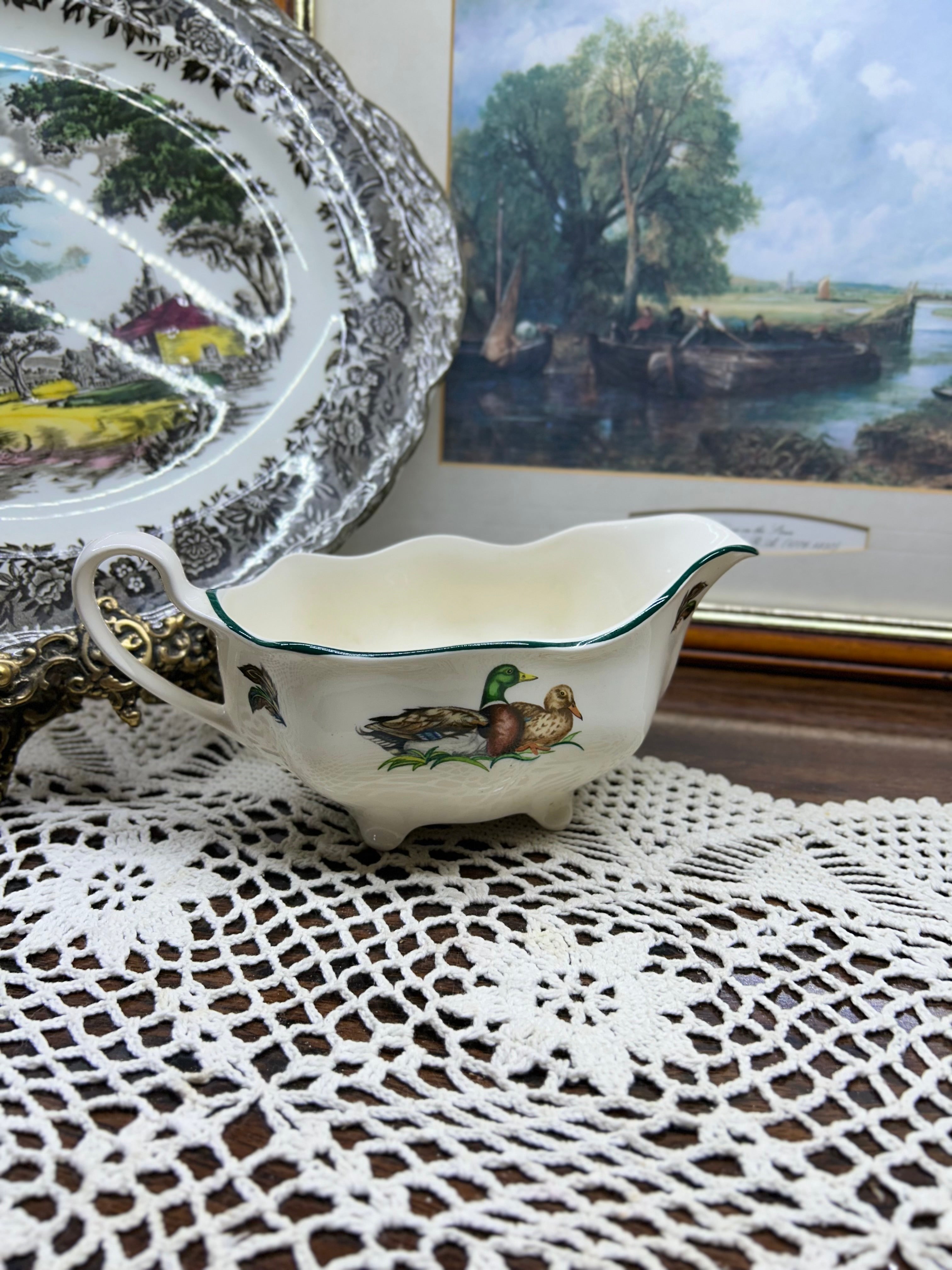 vintage Johnson Brothers "Brookshire" gravy boat.