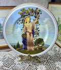 Vintage decorative wall plate "Seasons of the Year" series by artist Charlotte Sternberg 12”