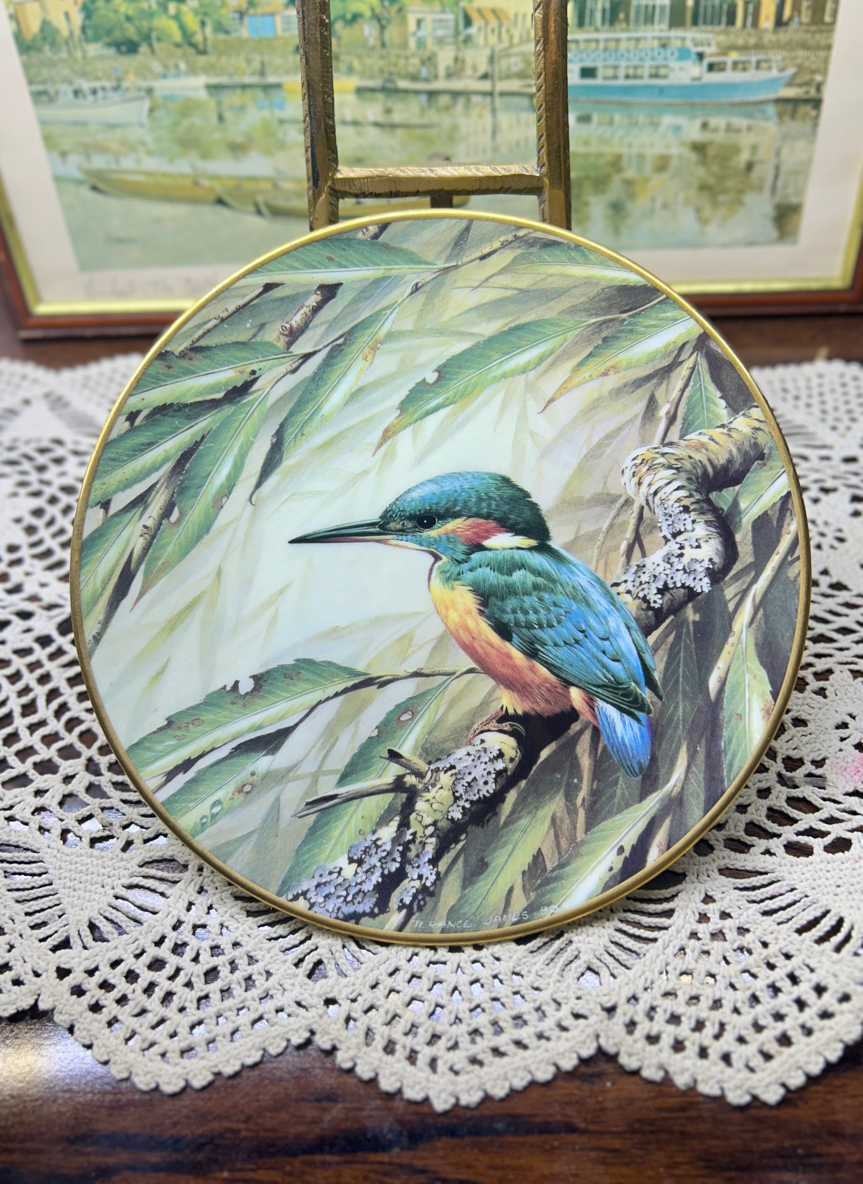 Wedgewood Kingfisher centenary plate — fine bone China 9”