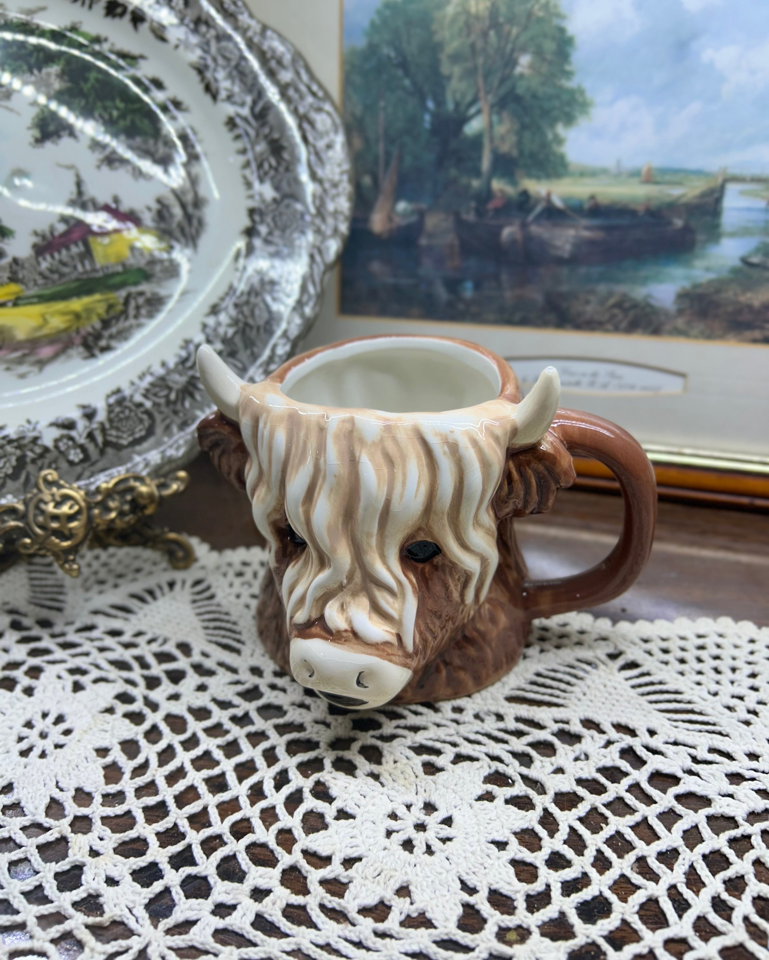 George Home Highland ceramic 3D Cow Shaped Mug