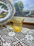 Vintage Bagley Amber Brown Carnival Glass Milk Creamer Jug