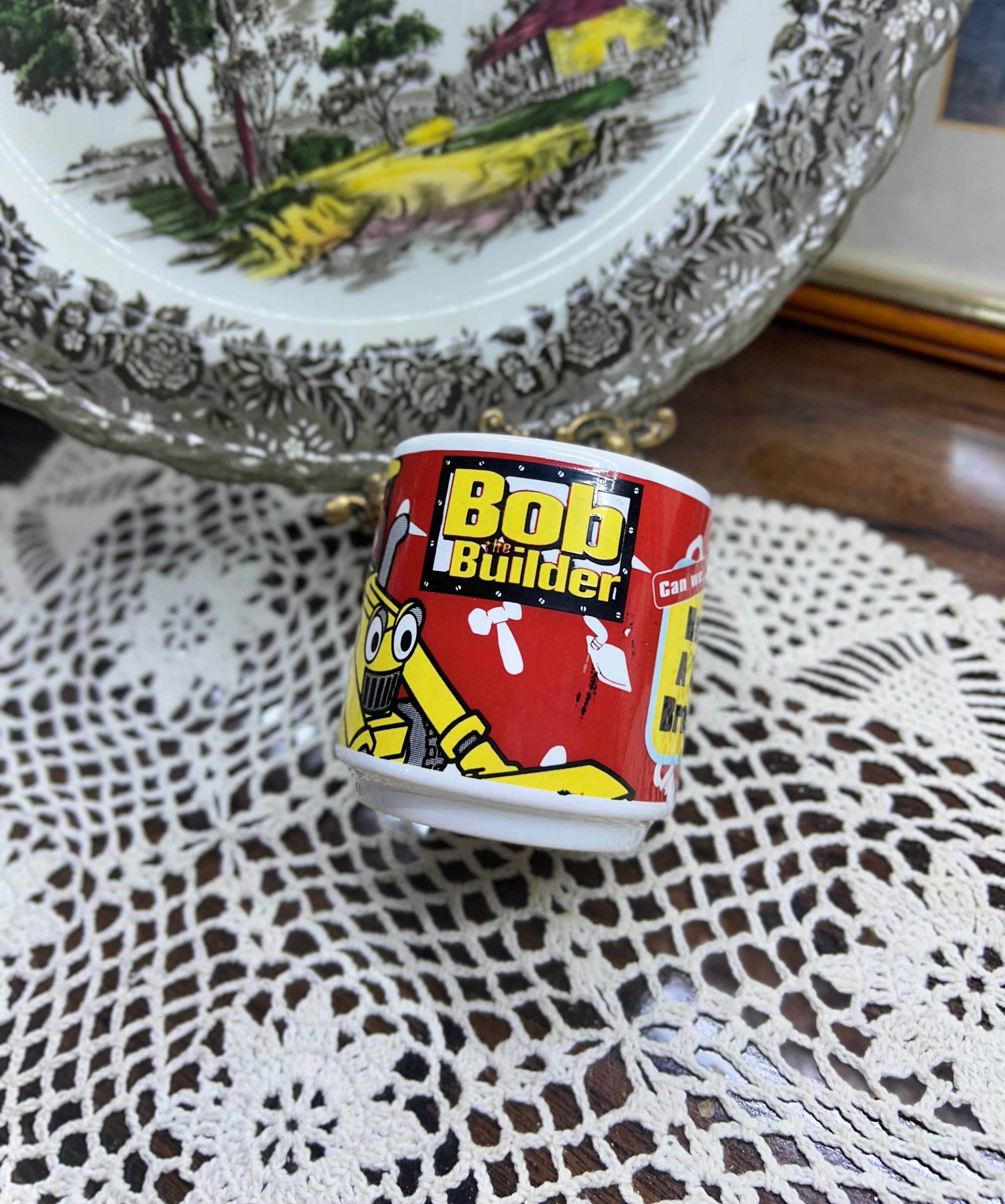 Vintage bob the builder mug — ceramic