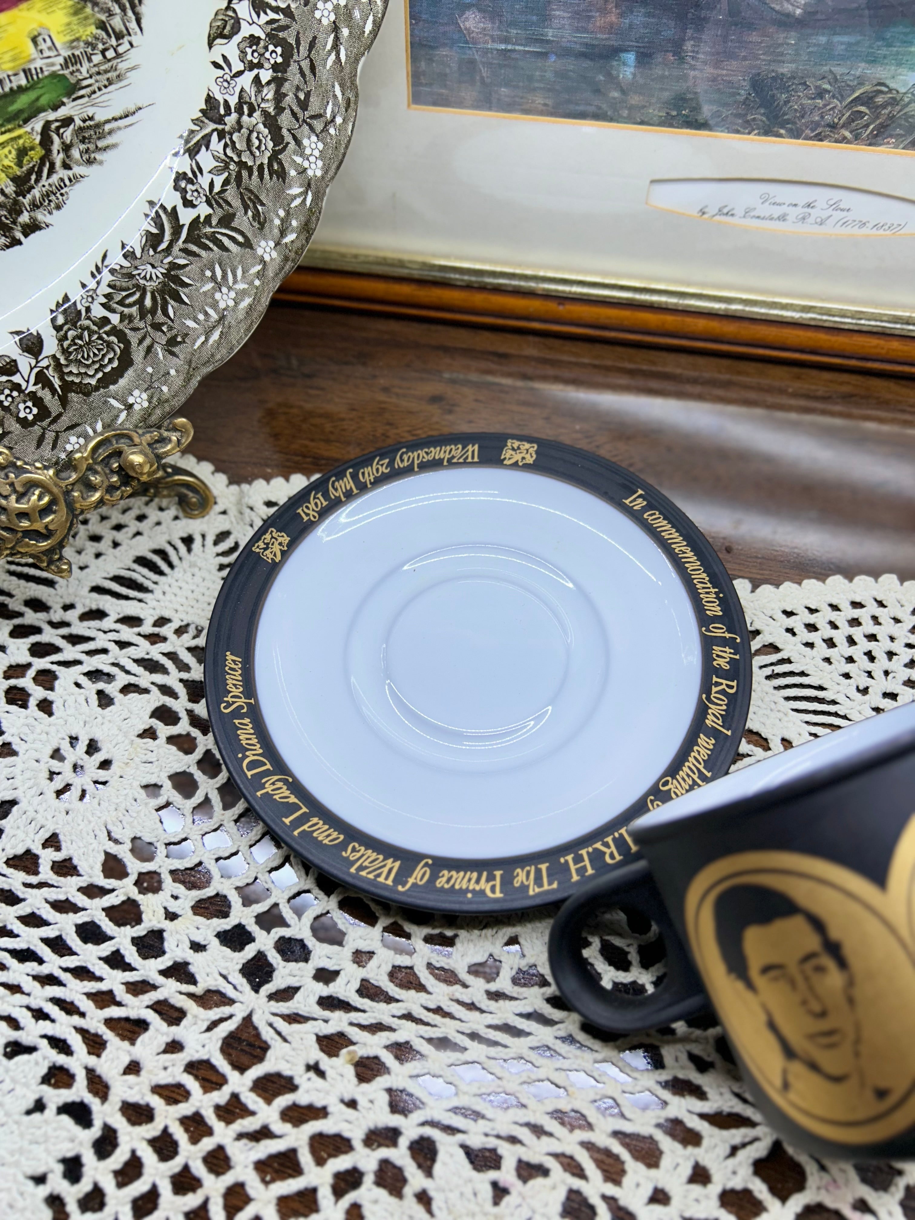 Vintage Hornsea Lancaster Vitramic Commemoration Cup and Saucer set