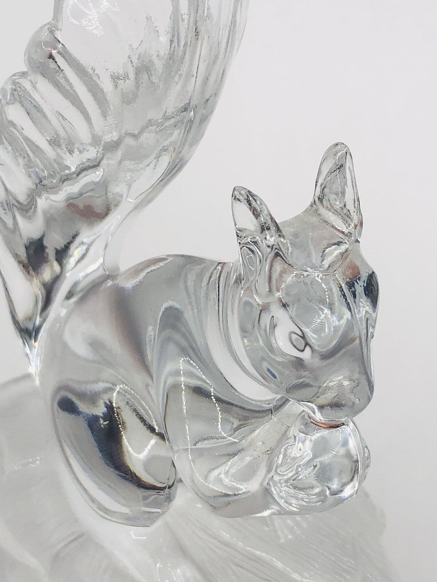 Vintage Cristal D'Arques French lead crystal Squirrel Figurine —  Made in France