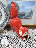 Thomas Hellstrom ceramic fox figurine made for Nittsjö 9”