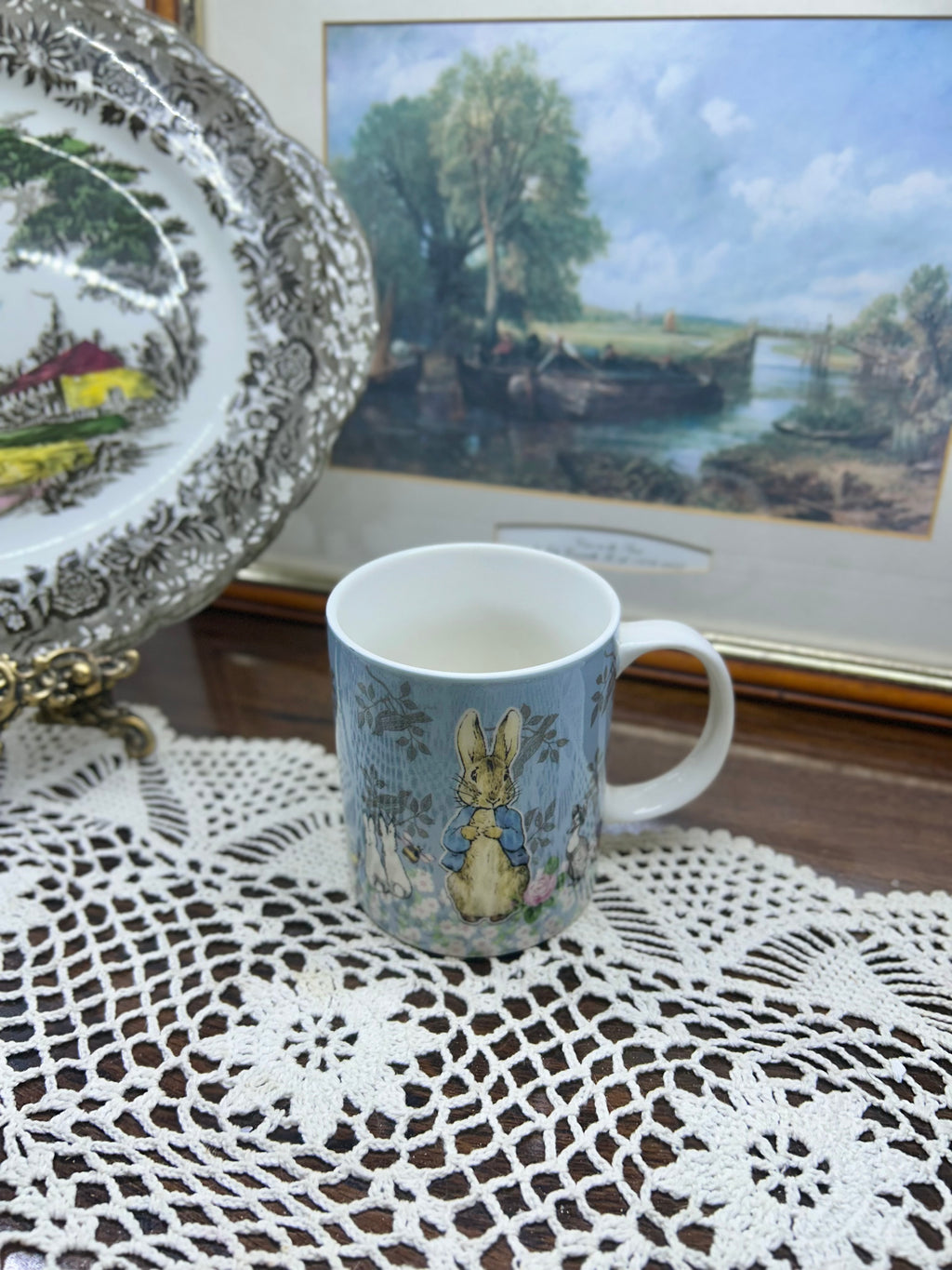 Vintage Peter Rabbit mug from the Beatrix Potter stories