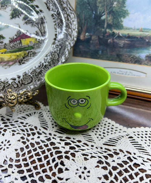 3D ceramic large handled cereal mug — ceramic