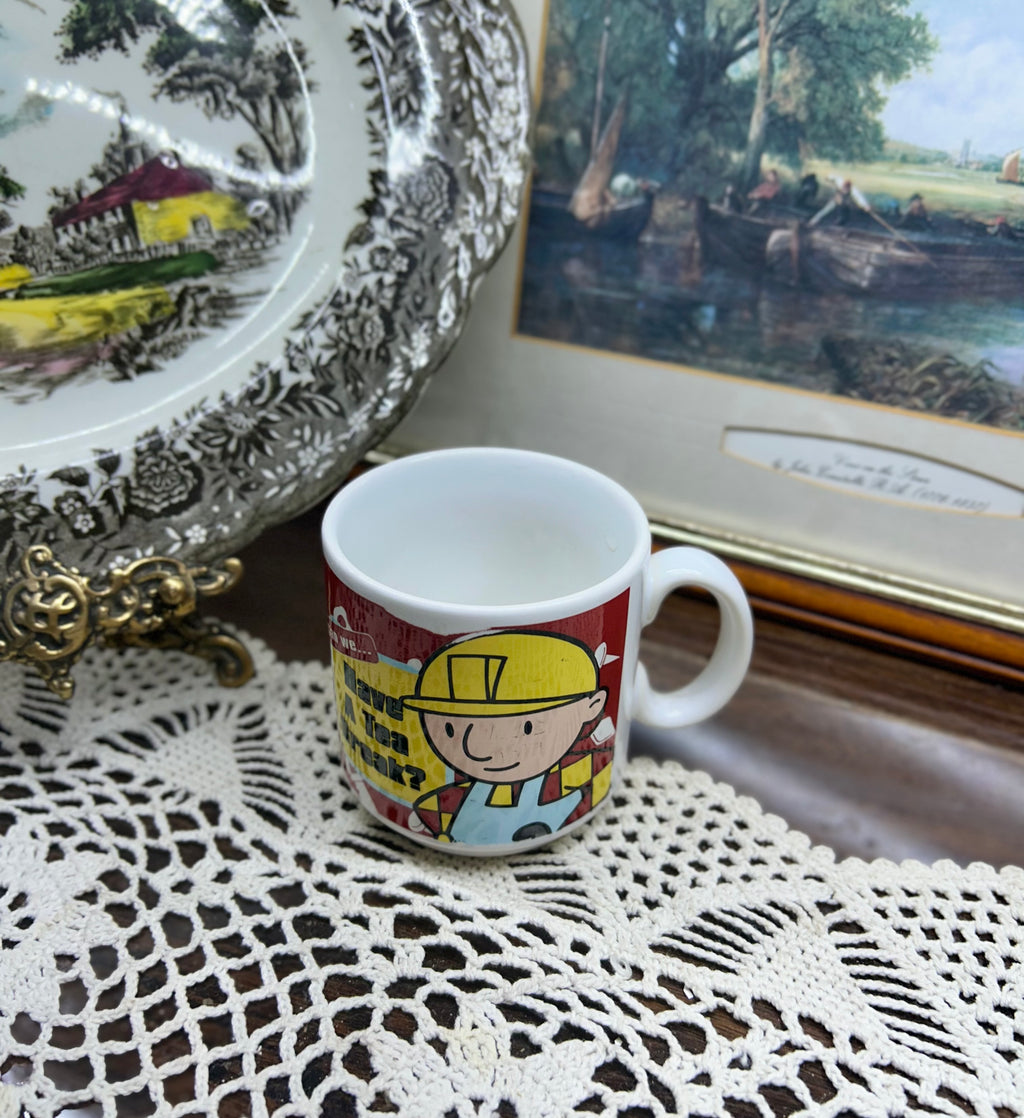 Vintage bob the builder mug — ceramic