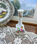 Vantage crown Staffordshire floral rose pattern lidded patterned vase — 7”