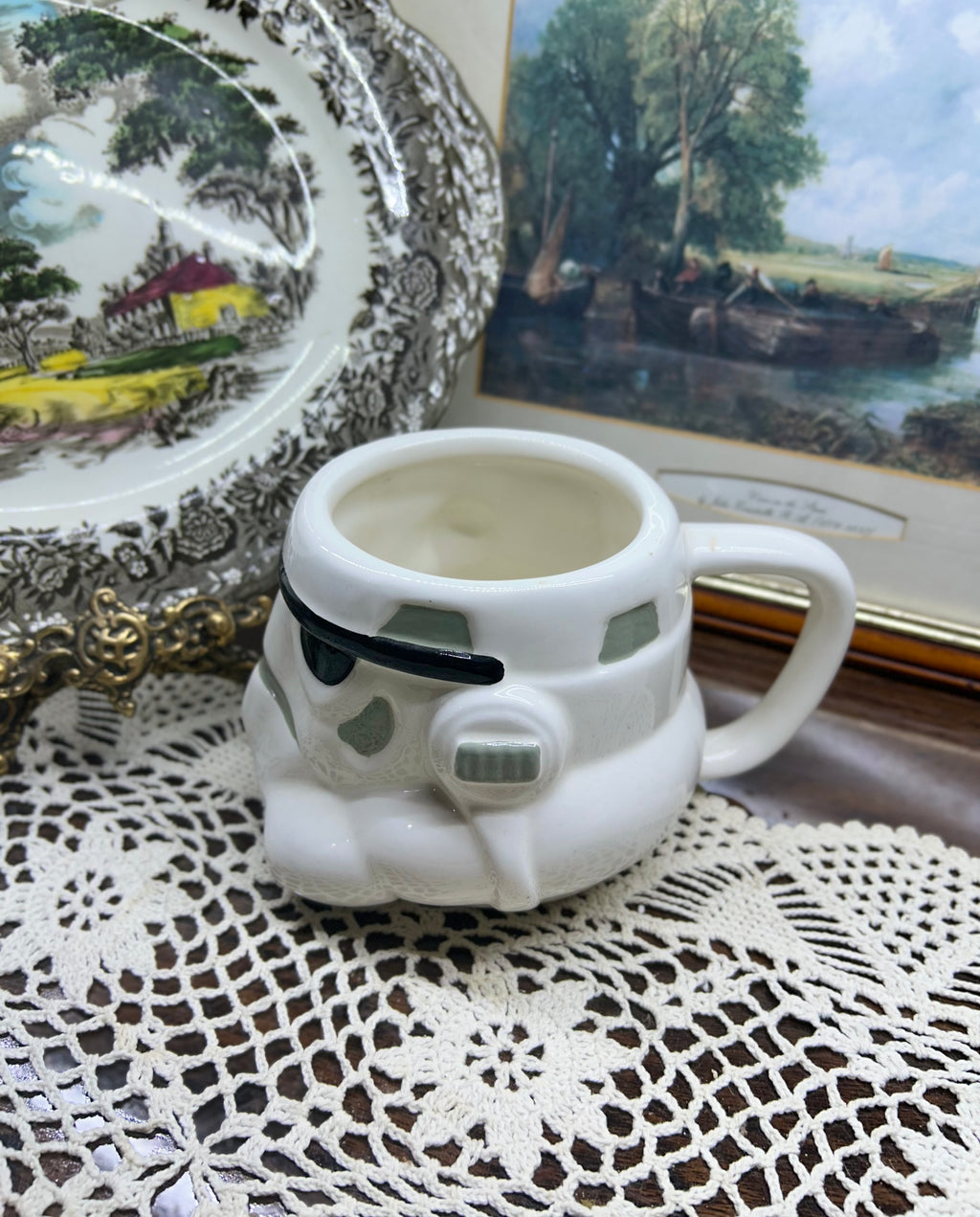 M&S Star Wars Stormtrooper 3D sculpted ceramic mug