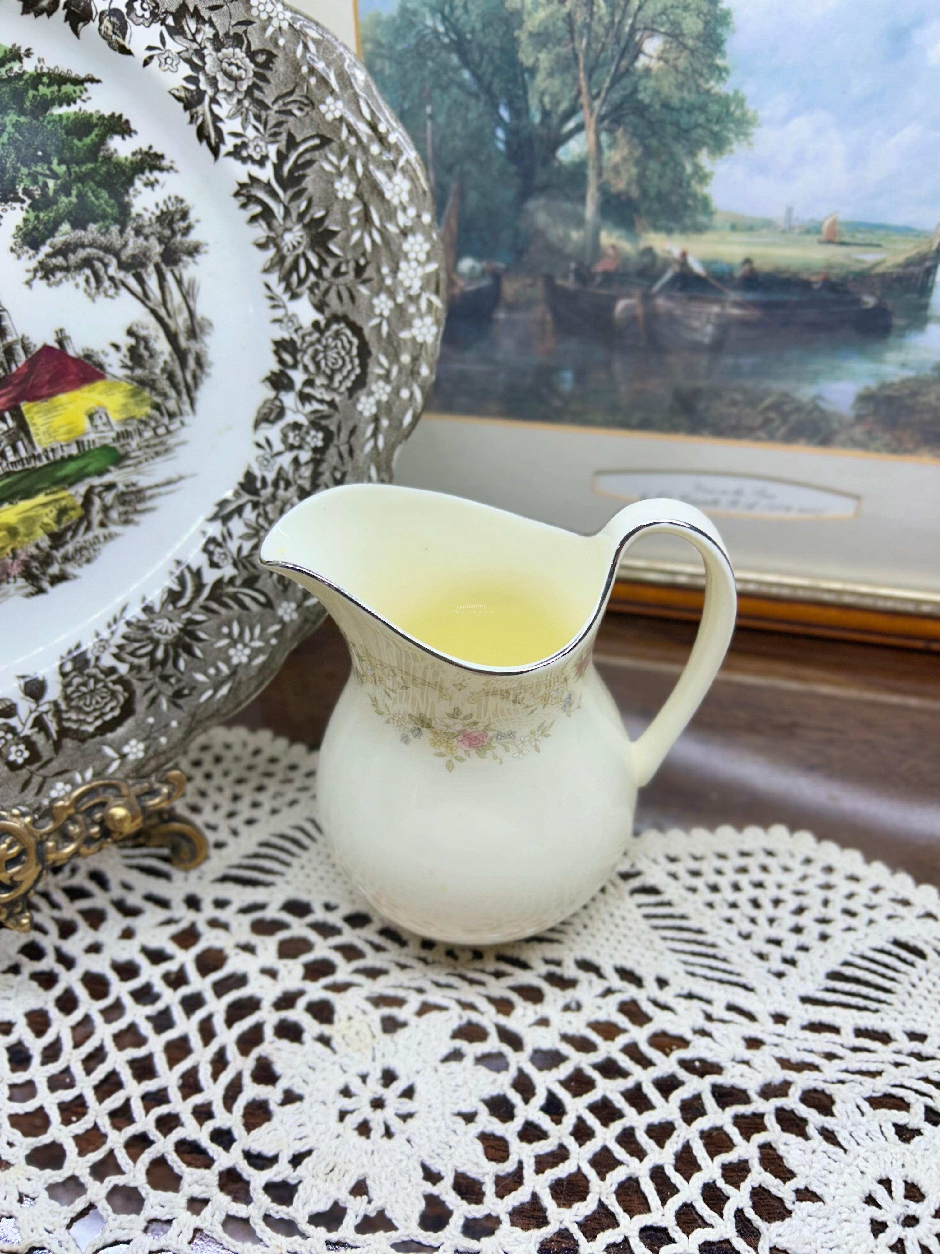 Vintage Royal Doulton cream jug from the "Diana" pattern