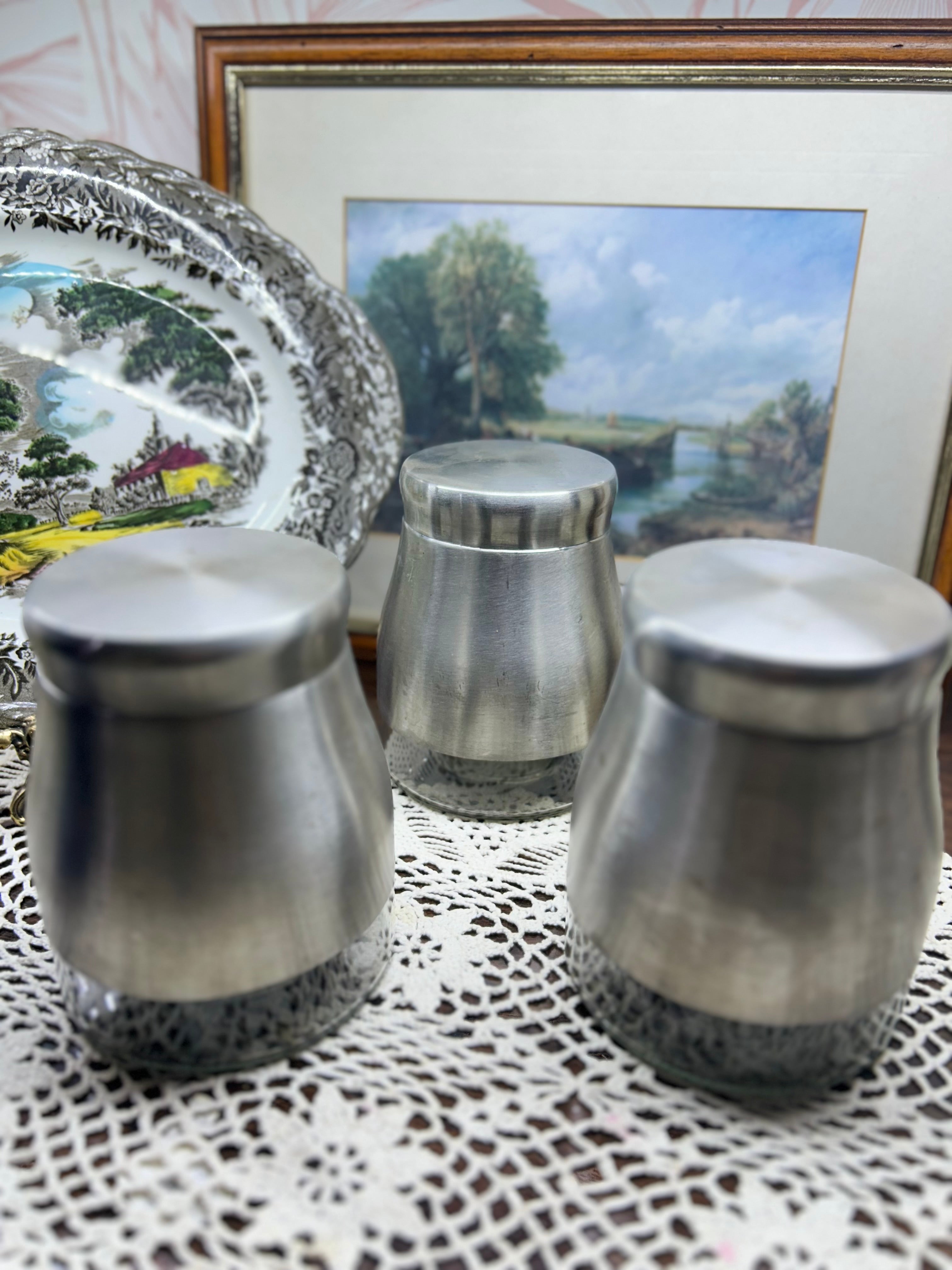 Russell Hobbs stainless steel and glass Jar/canisters for kitchen storage