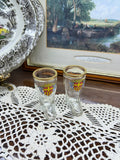 Vintage German souvenir shot glasses shaped like boots