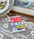 50 things to spot in London activity card deck by Usborne Publishing, written by Rob Lloyd Jones — boxed