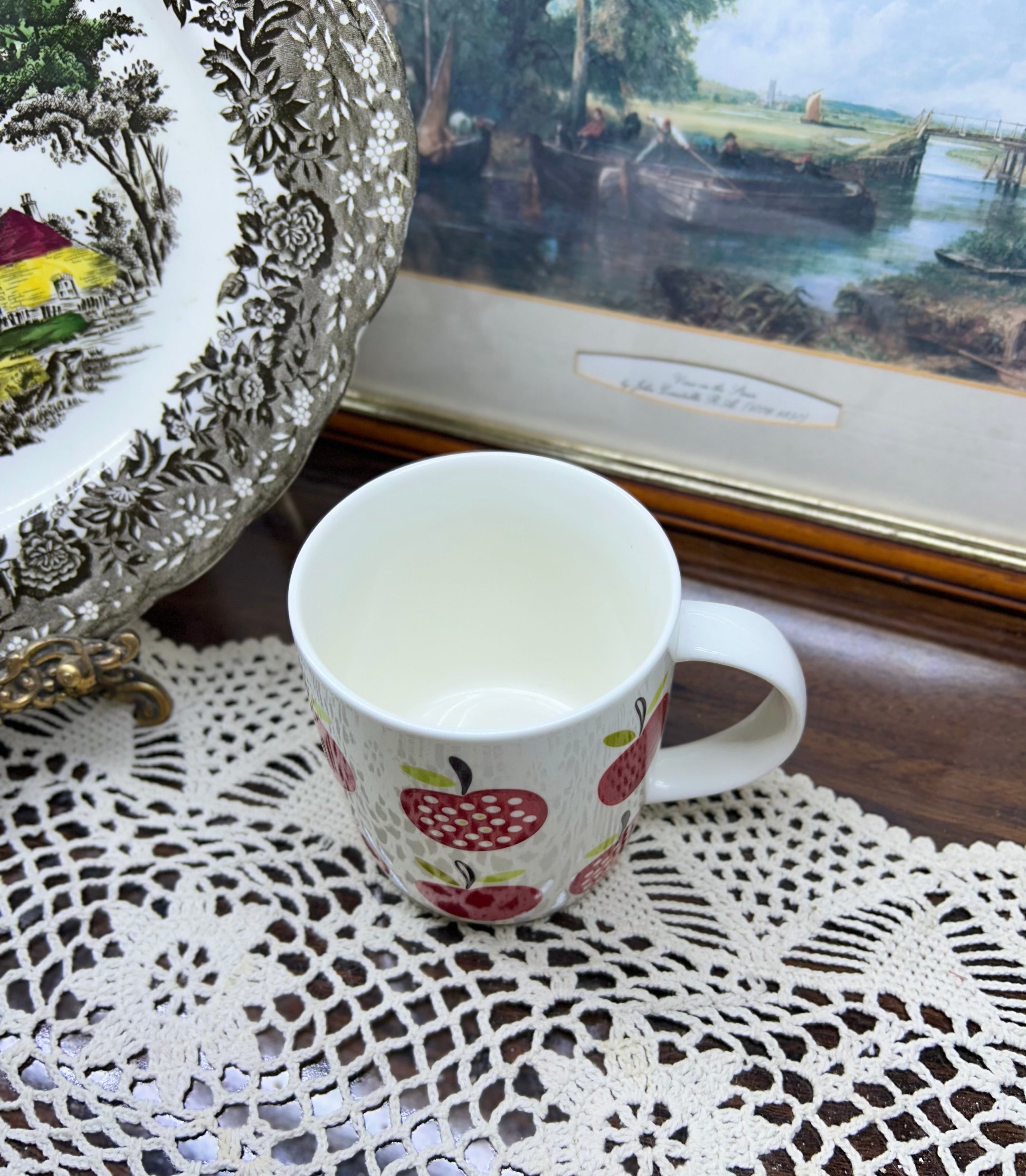 TESCO ceramic apple tea mug