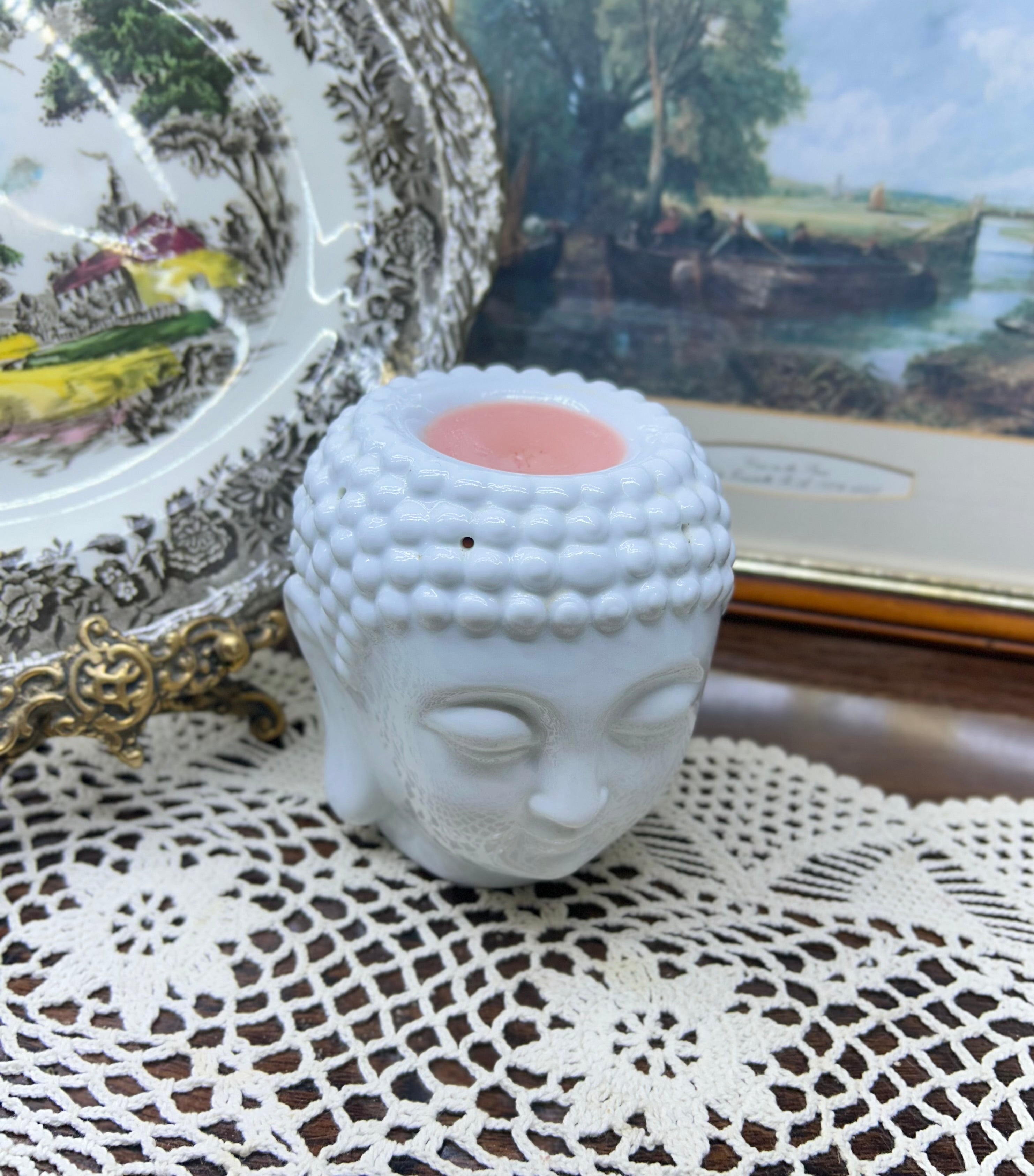 Buddha head cermaic oil diffuser/ burner