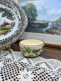 Vintage ceramic floral mini planter