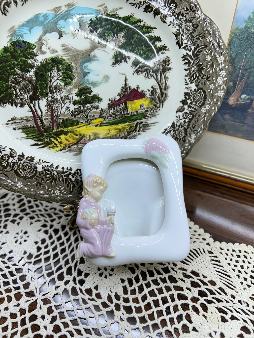 Ceramic photo frame