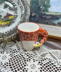 3D Giraffe Ceramic Coffee Mug with a hand-painted design