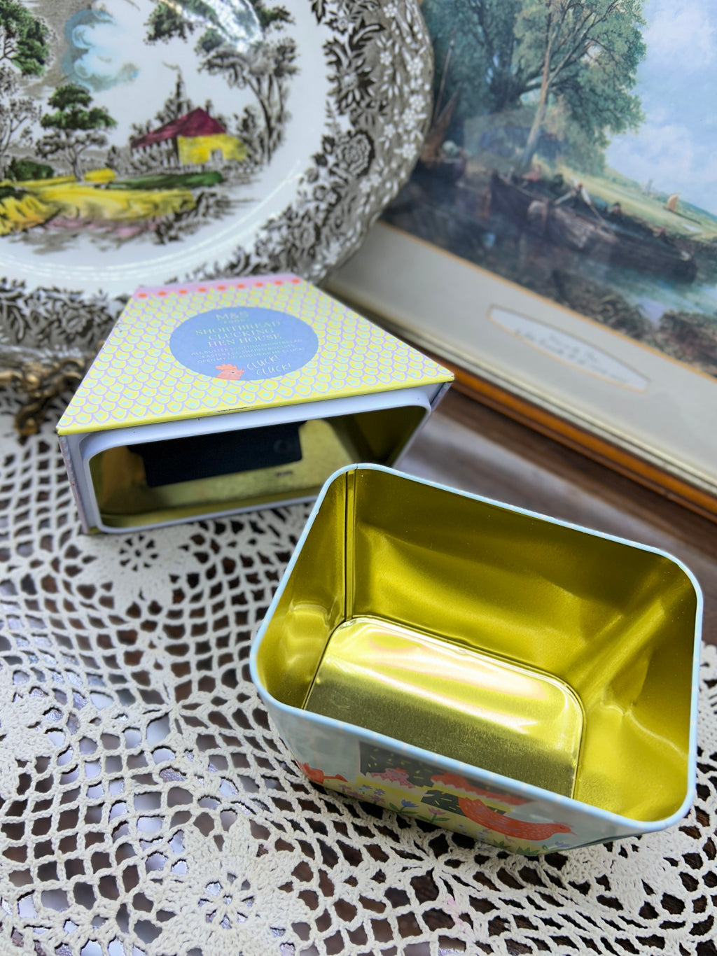 M&S Food Collector’s Shortbread Clucking Hen House storage tin from the Easter collection