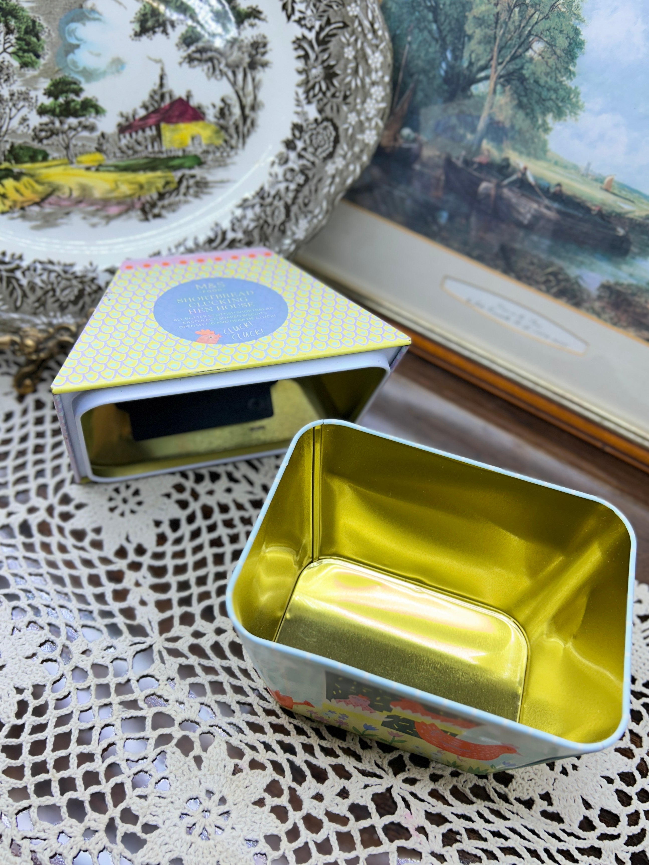 M&S Food Collector’s Shortbread Clucking Hen House storage tin from the Easter collection