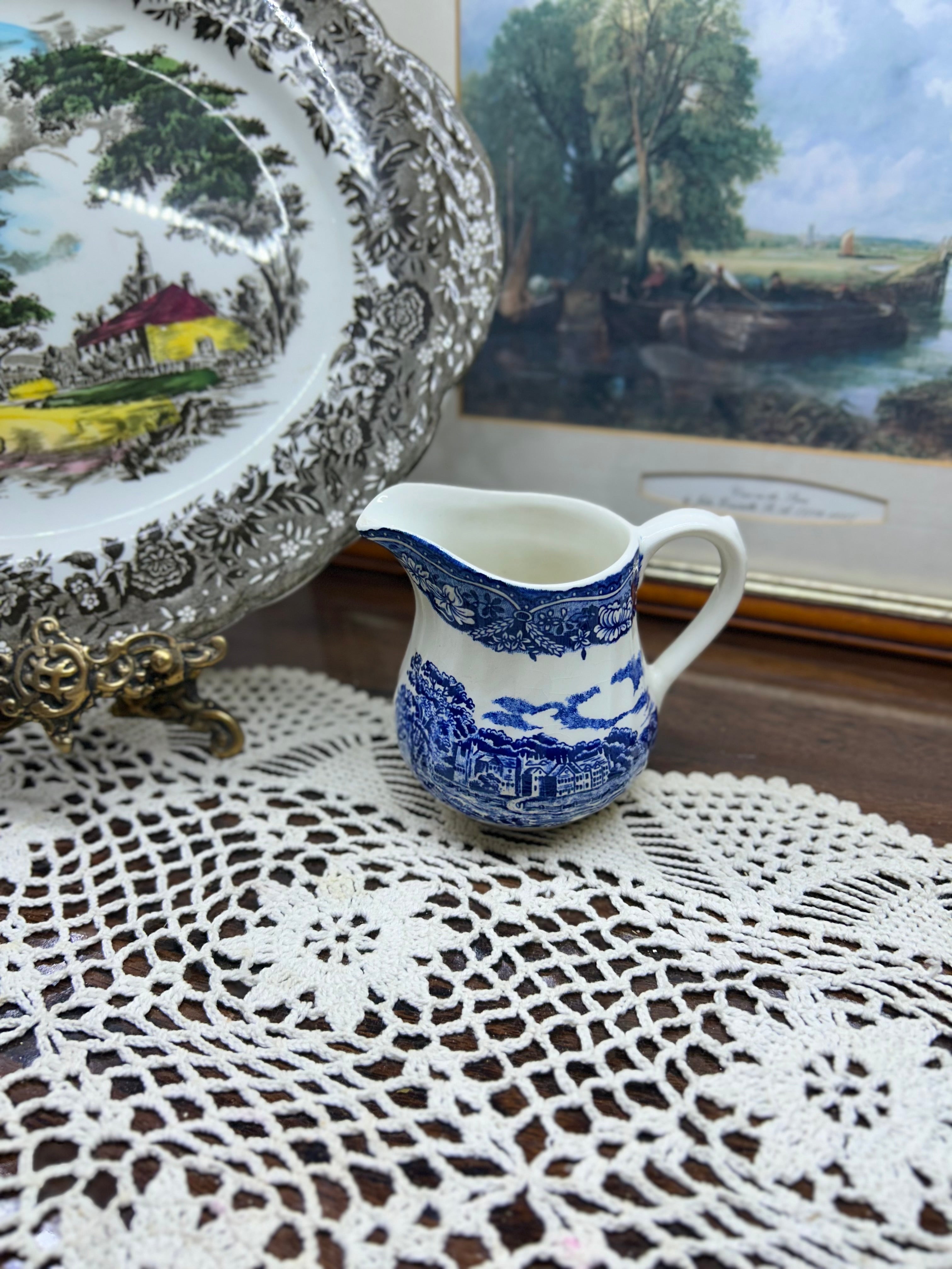 Vintage Barratts “old castle” creamer— England