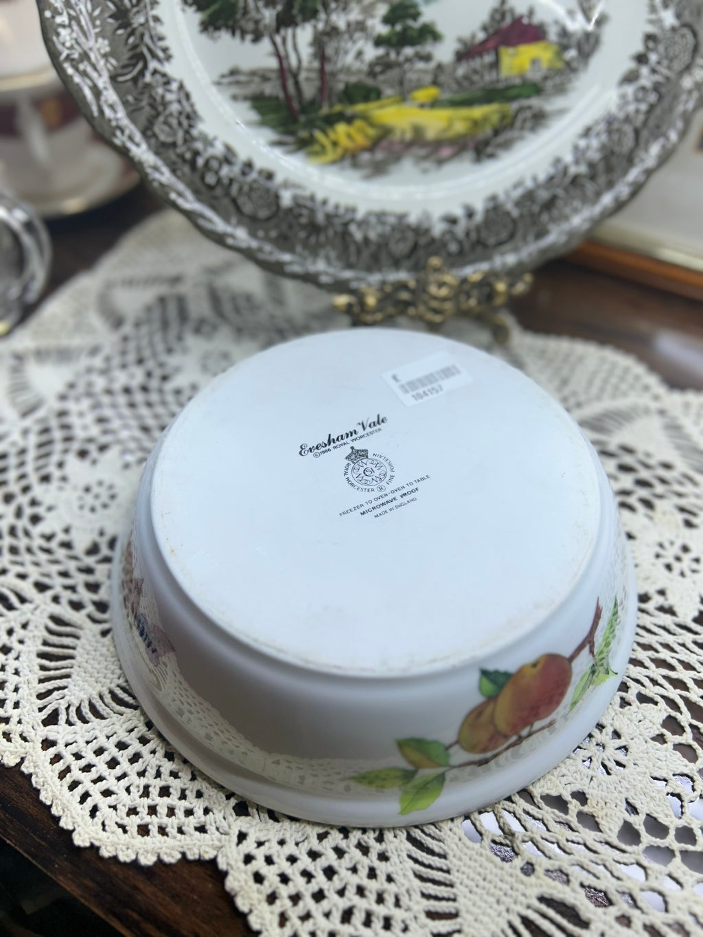 Royal Worcester Fine Porcelain "Evesham" oven-to-tableware baking dish