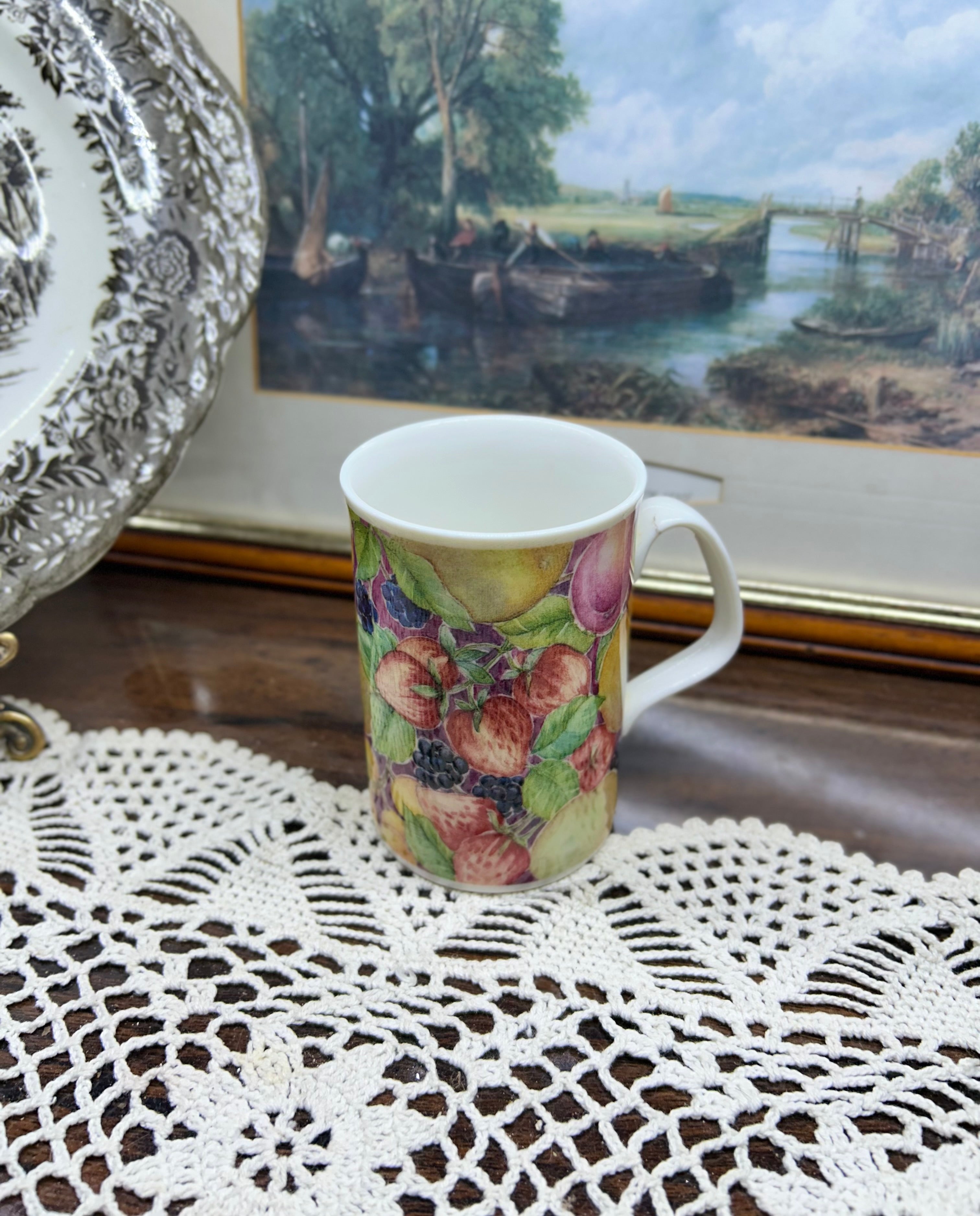 Royal Doulton Country Fruits mug — fine bone China
