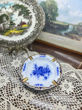 Vintage cobalt WELLINGTON CASTLE vintage porcelain Ashtray