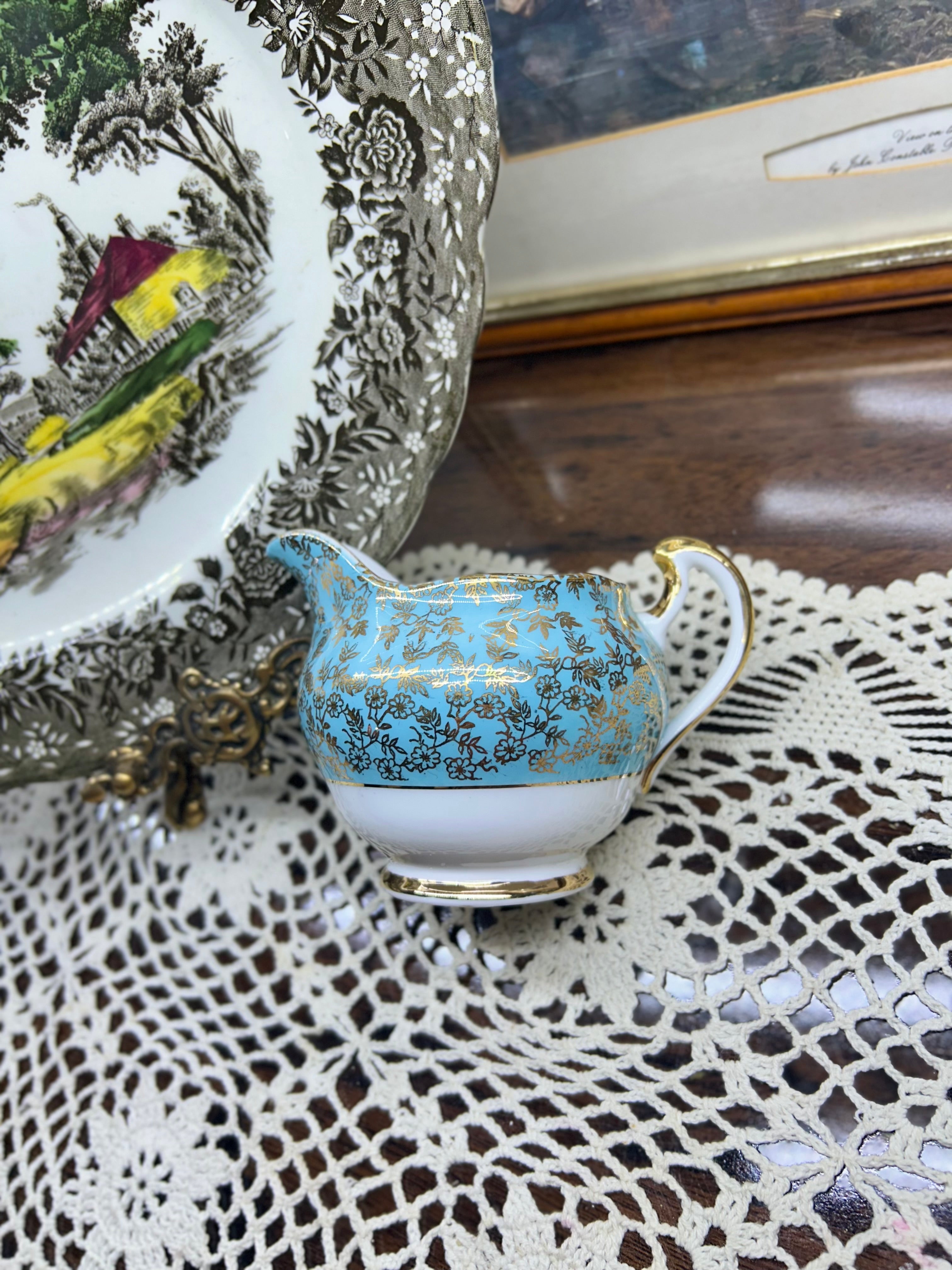 Vintage Harlequin Crown Regent Milk Jug/ Creamer
