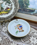 Vintage porcelain warming/heated baby plate — France