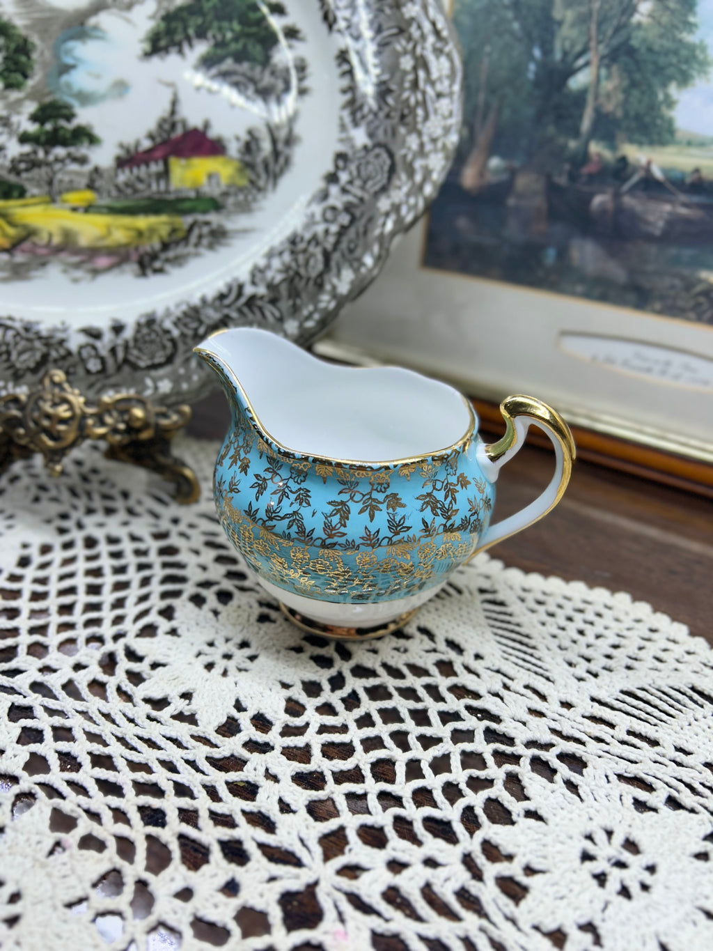 Vintage Harlequin Crown Regent Milk Jug/ Creamer