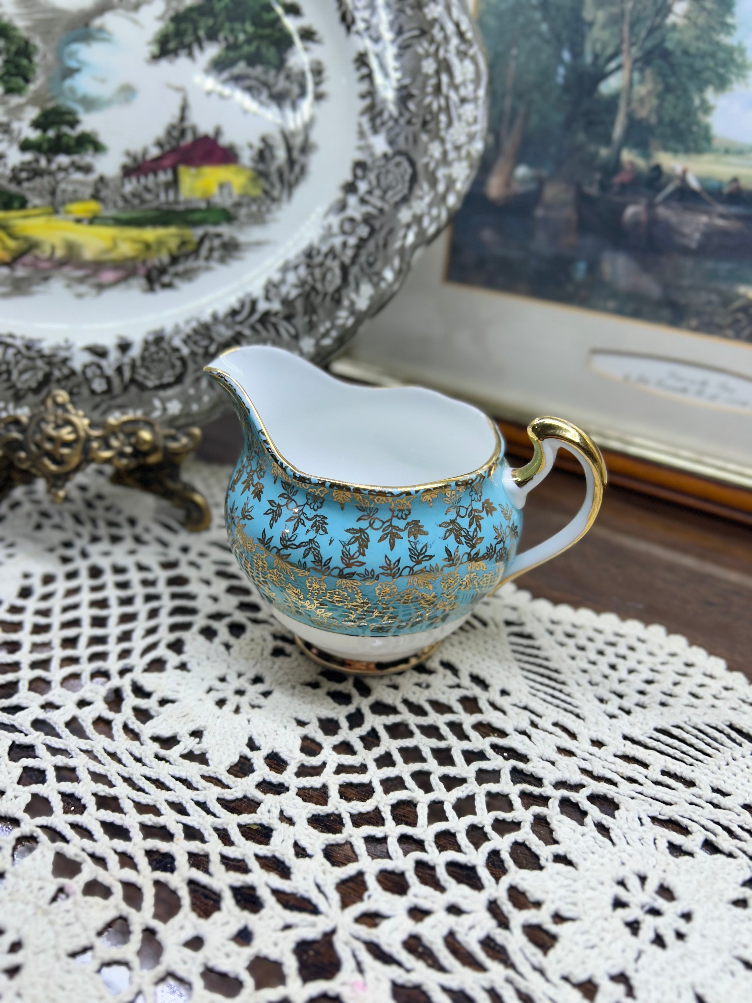 Vintage Harlequin Crown Regent Milk Jug/ Creamer