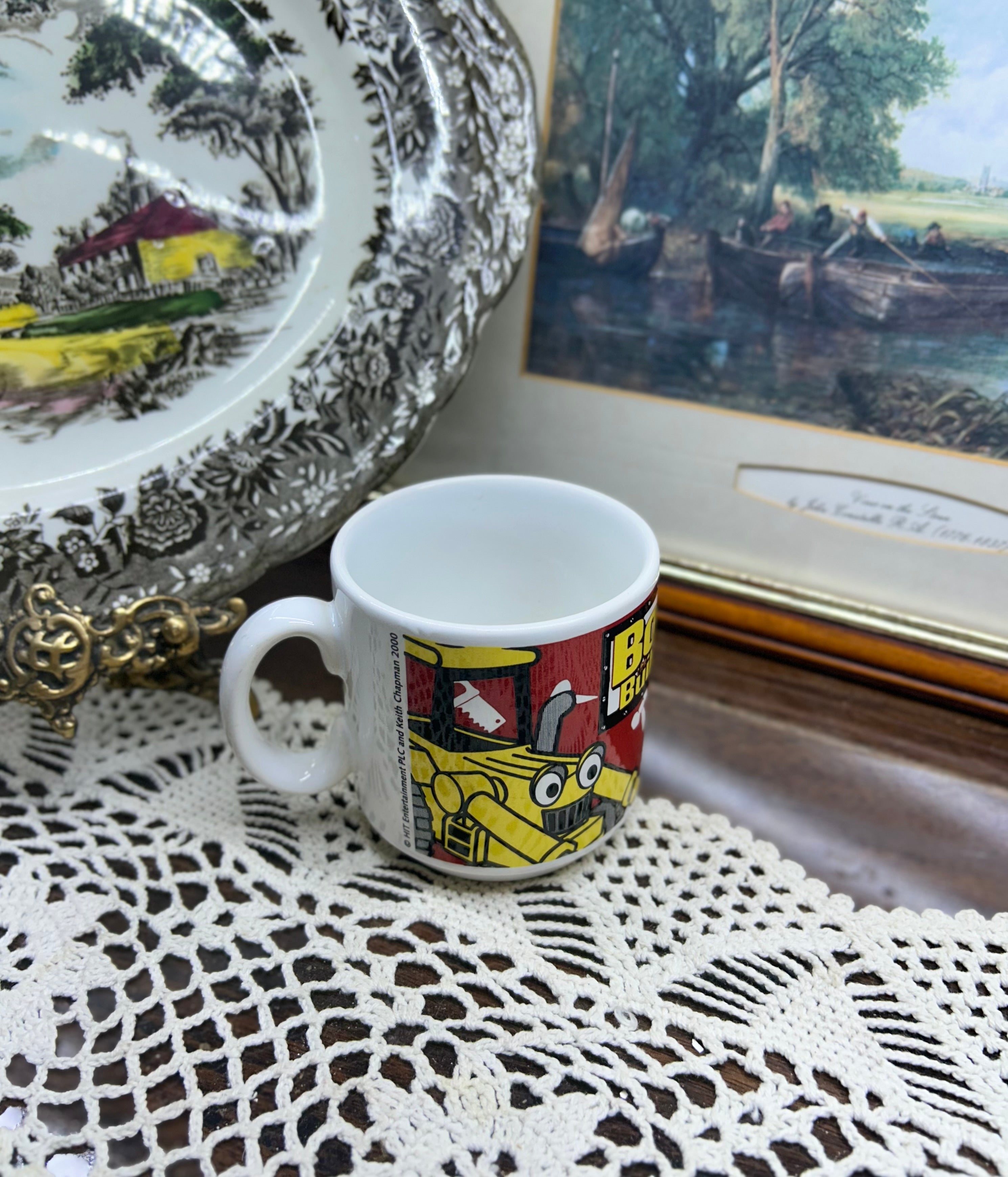 Vintage bob the builder mug — ceramic