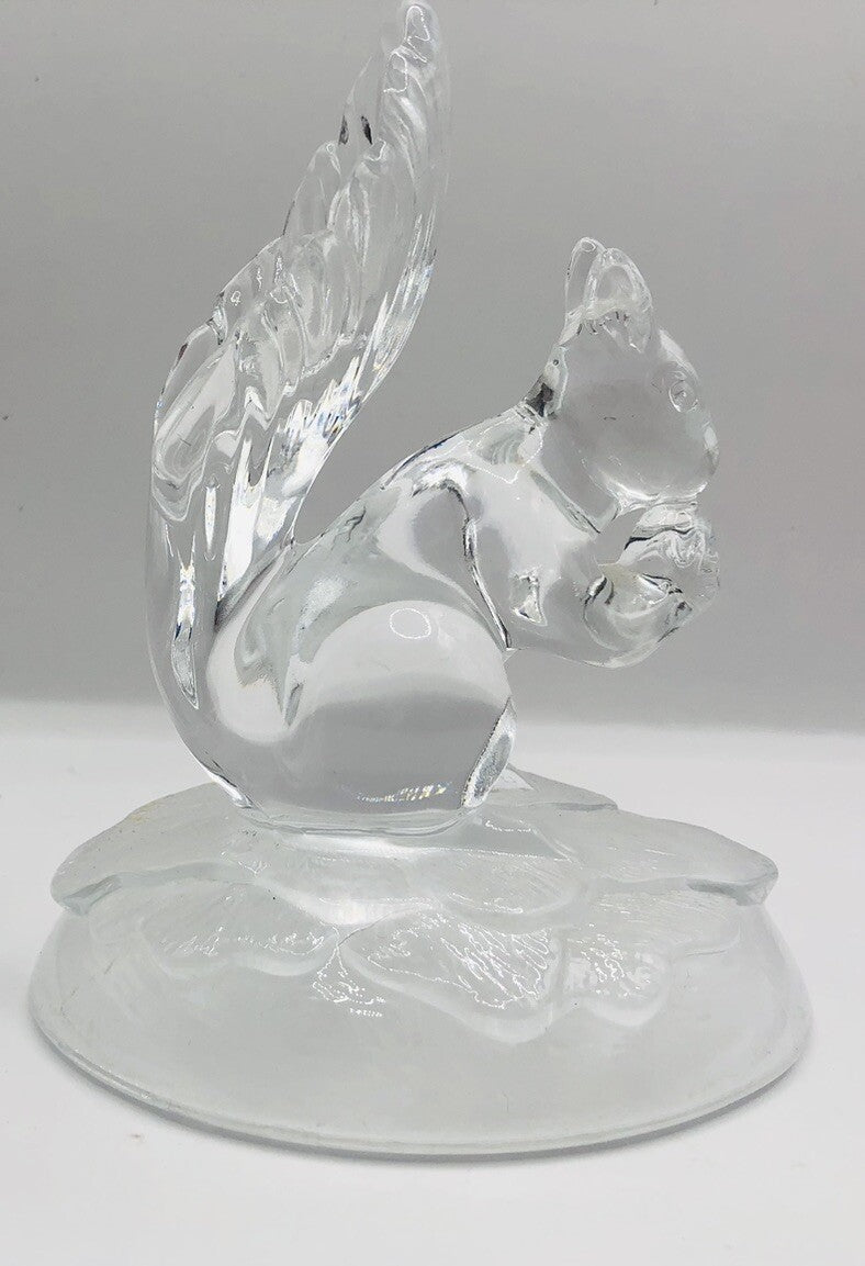 Vintage Cristal D'Arques French lead crystal Squirrel Figurine —  Made in France
