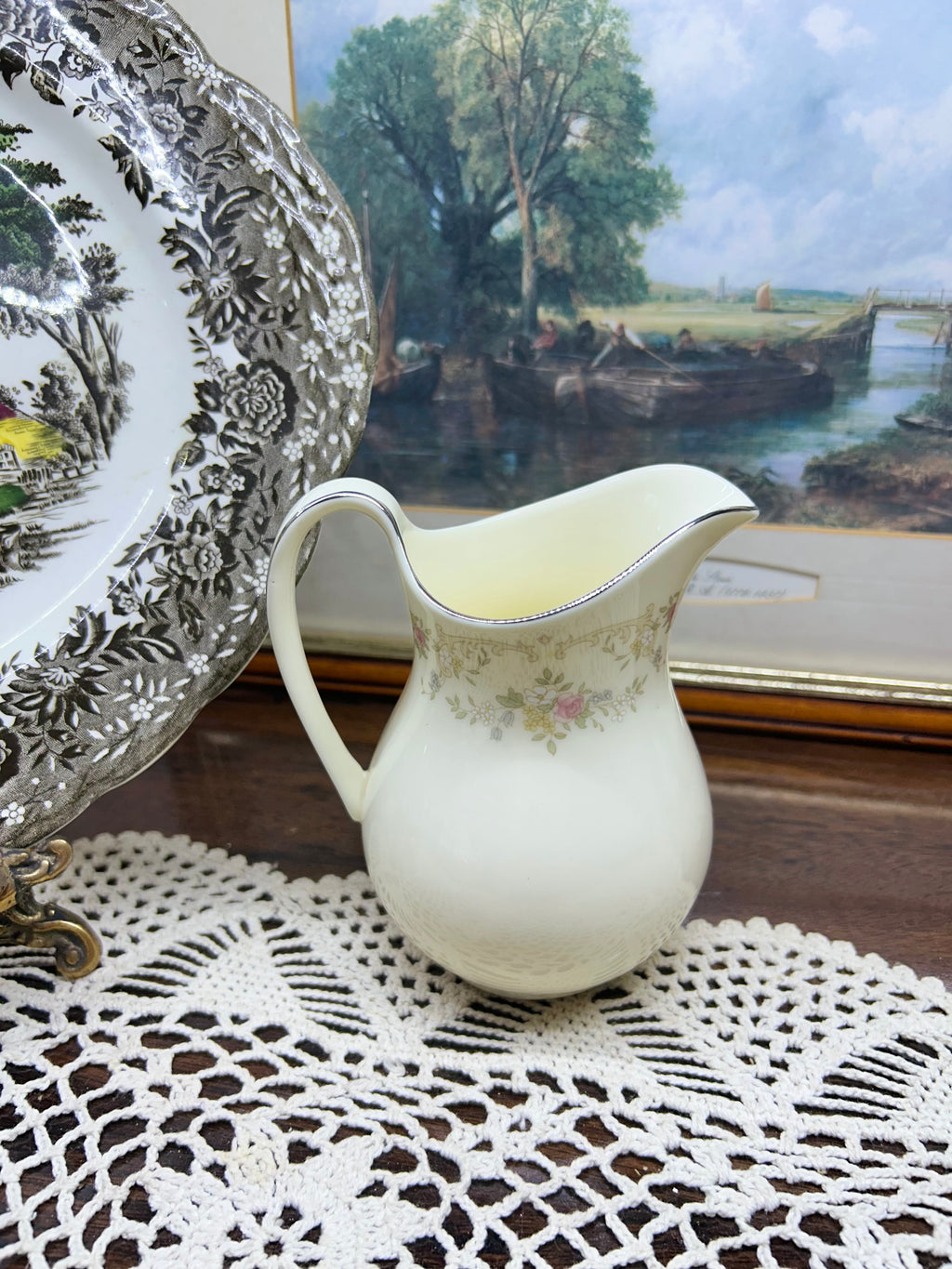 Vintage Royal Doulton cream jug from the "Diana" pattern