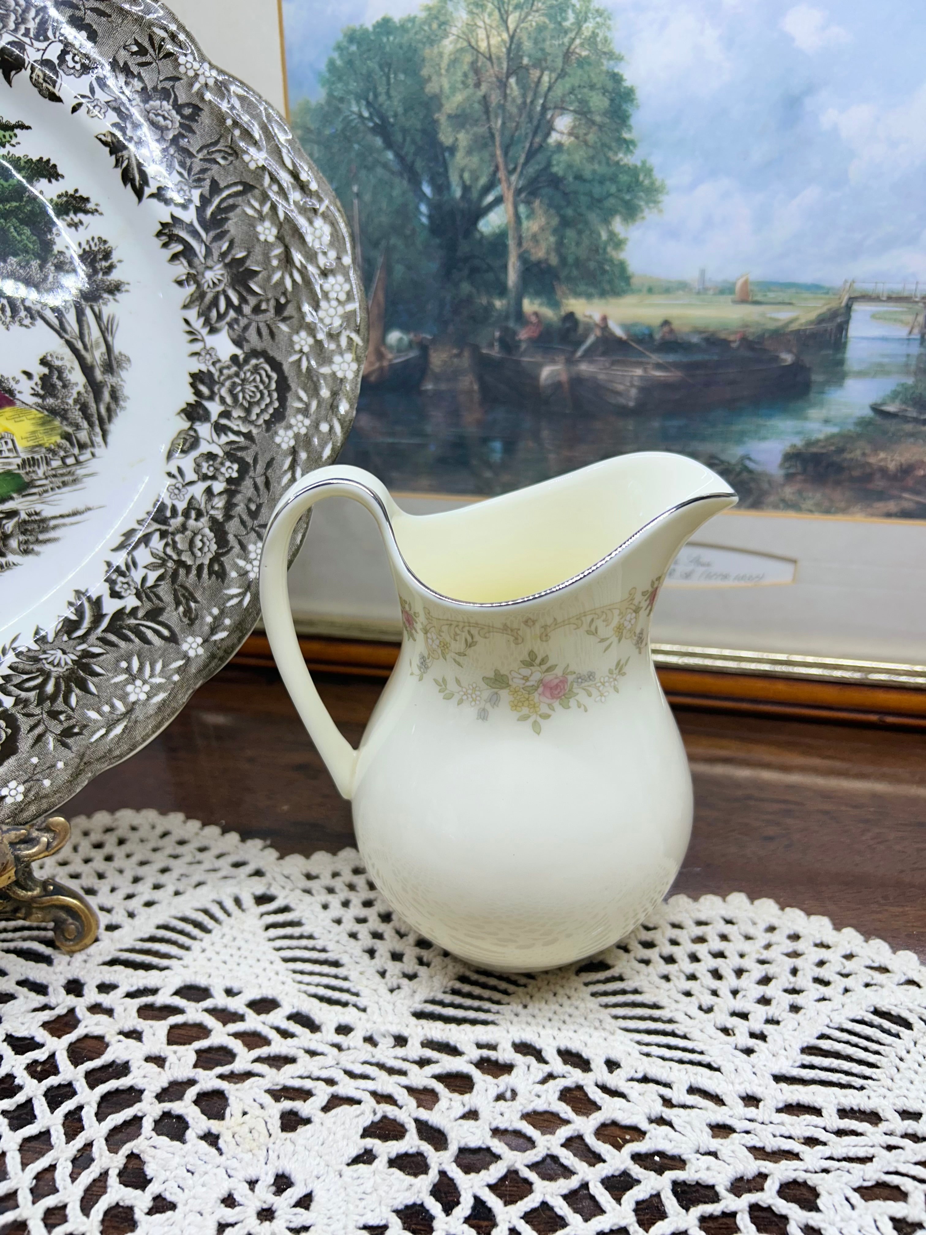 Vintage Royal Doulton cream jug from the "Diana" pattern