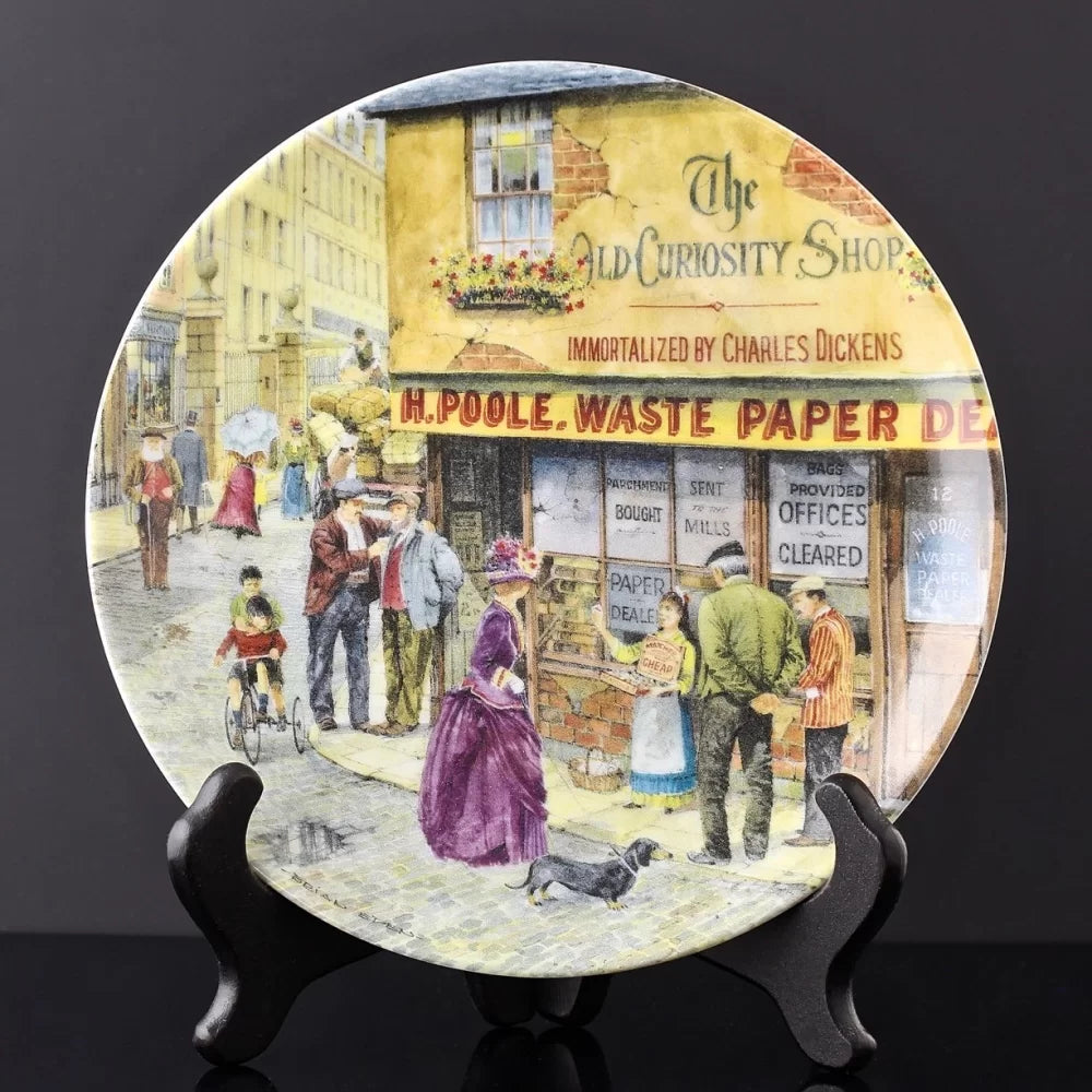 Davenport limited edition collector 8” plate titled "The Match Seller” part of the “Cries of London” series
