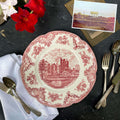 Vintage "Old Britain Castles" Dinner Plate w/Crown Backstamp, Johnson Bros, England 12” (2pc)